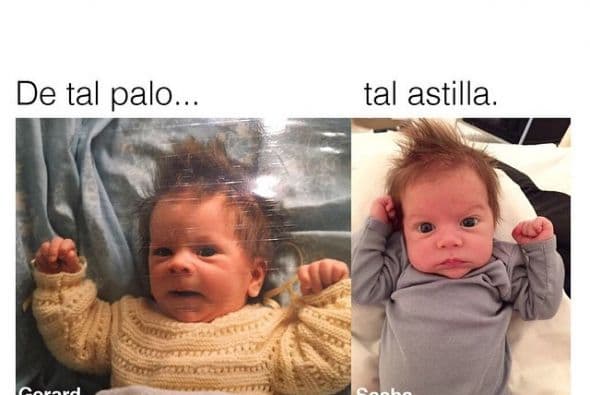 Shakira presumió el gran parecido entre Sasha y su galán.
