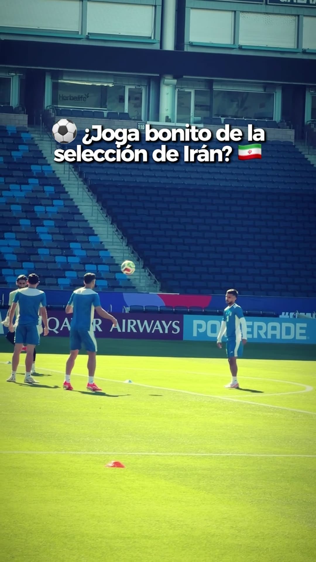 Irán saca su lado ‘joga bonito’ previo a enfrentar a Bélgica