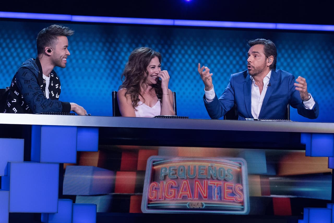 Prince Royce y Bianca Marroquín se la pasaron riendo de las ocurrencias y chistes de Eugenio Derbez.