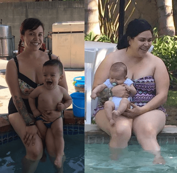 Su cambio físico ha sido notorio. Esta imagen fue compartida por la misma 'Jacqie' en sus redes sociales. Del lado derecho aparece ella junto al pequeño Jordan hace poco más de un año, mientras que la imagen de la derecha tiene fecha del 11 de agosto de 2017 de acuerdo con su cuenta personal de Instagram.