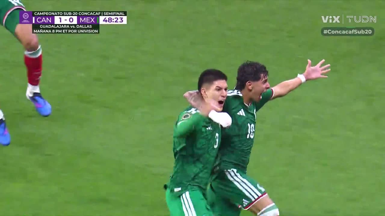 ¡Golazo de México! Cristóbal Alfaro empata con trallazo al ángulo