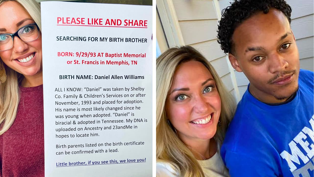 Lindsey Henderson, residente de Georgia, encuentra a un hermano perdido a través de las redes sociales