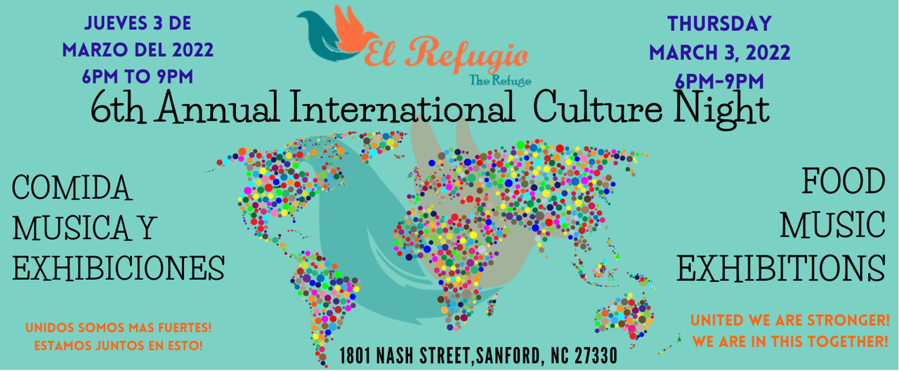 El Refugio llevará a cabo su sexta Noche de Cultural Internacional.