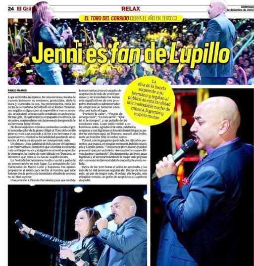 Lupillo Rivera también se hizo presente, en su perfil de Instagram compartió esta imagen a la que agregó: "Uno de los regalos más grandes de mi vida... Como ella era y será... Inolvidable.".