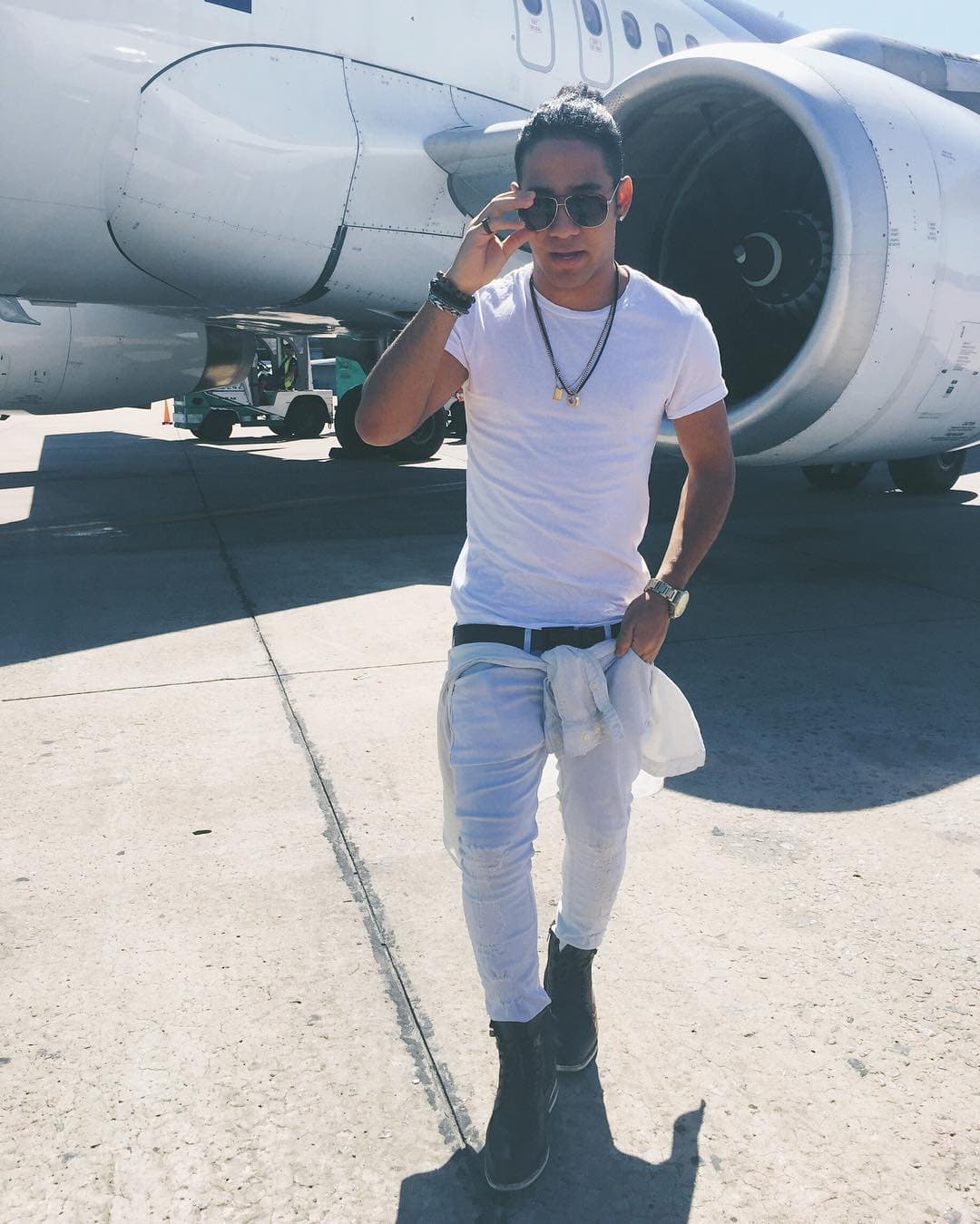 El integrante dominicano Richard siempre luce muy fashion.