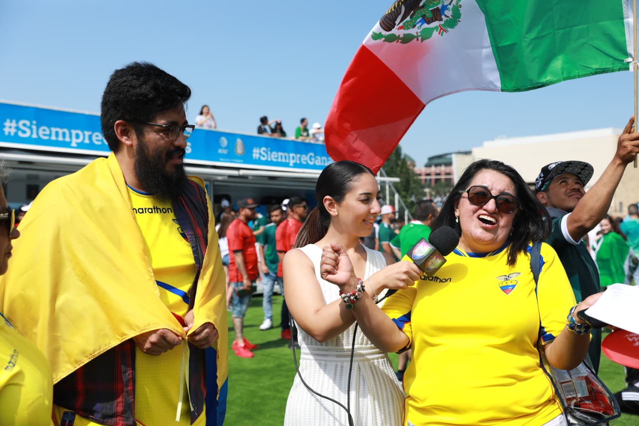 Y la afición ecuatoriana pudo celebrar dos goles.
