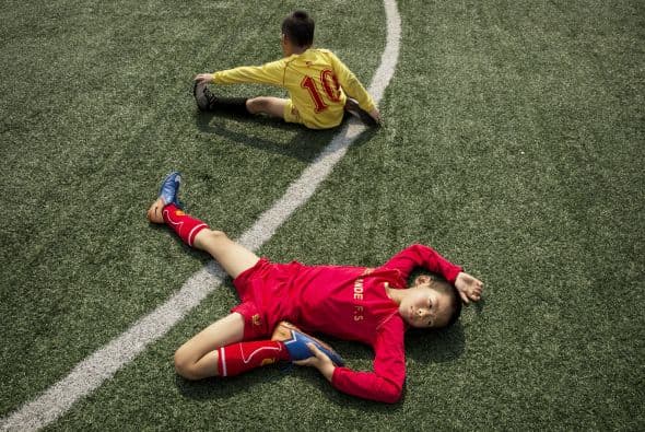 Se llama Escuela Internacional de Fútbol Evergrande y está cerca de Qingyuan, provincia de Guangdong, China.