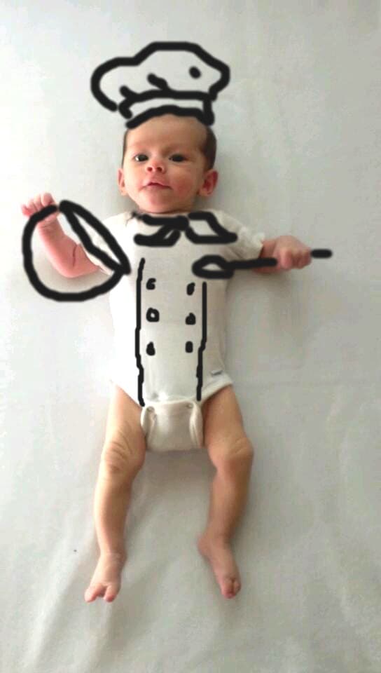 El hijo de Wheeler es el chef más lindo del mundo.