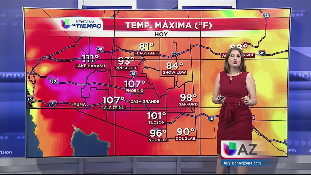 Sábado caluroso y con cielos despejados en Arizona