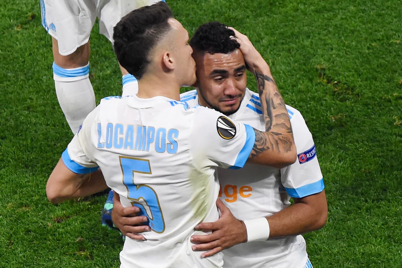 Payet tocó la copa de Europa League y ni siquiera pudo terminar la final con Marsella