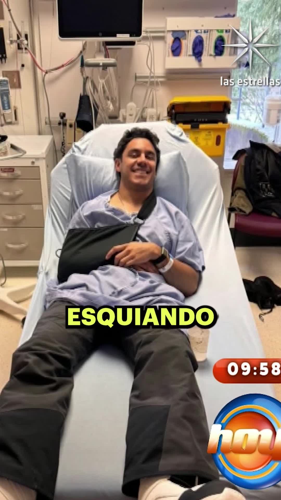 Sufre lesión esquiando: Eduardo Capetillo Gaytán compartió imágenes desde el hospital
