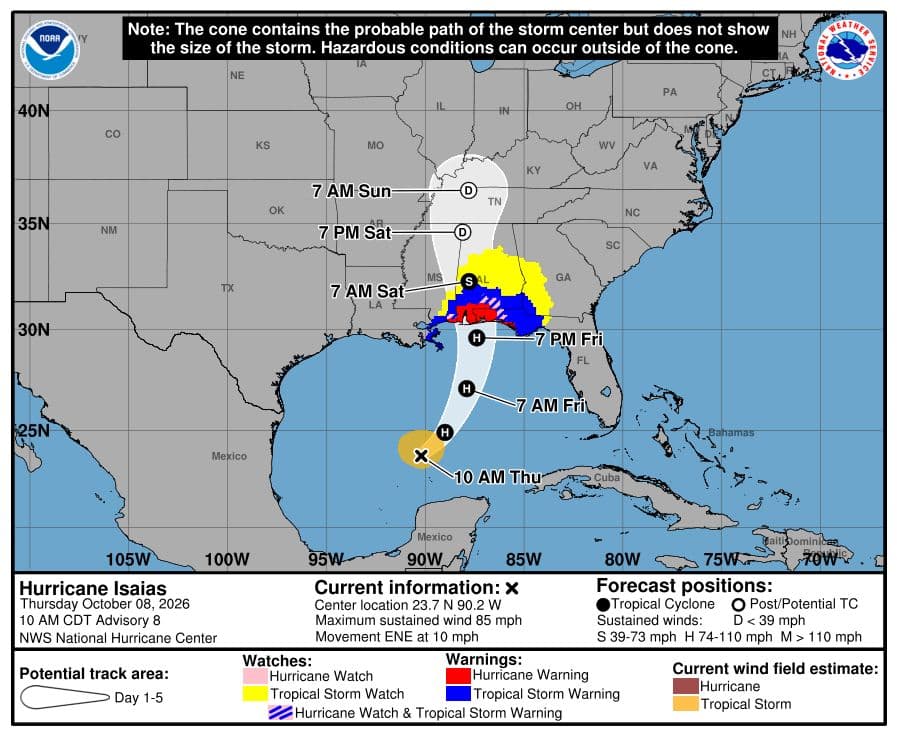 Por ahora no se prevén inundaciones significativas, salvo que alguna tormenta se estacione sobre la misma zona. 
<br>
<br>En las estribaciones (foothills) y el escarpe de Blue Ridge podrían presentarse inundaciones localizadas si las lluvias son más intensas. Los meteorólogos subrayan que la mayoría de estas áreas necesitan el agua y que las cifras pueden variar, como ocurre con cualquier sistema tropical.
