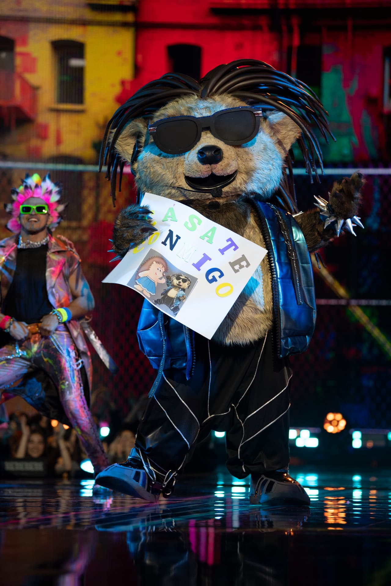 El segundo combate cuádruple arranco con Puerco Espunk, el irreverente personaje apareció curiosamente muy triste, pues confesó que su novia había terminado con él.