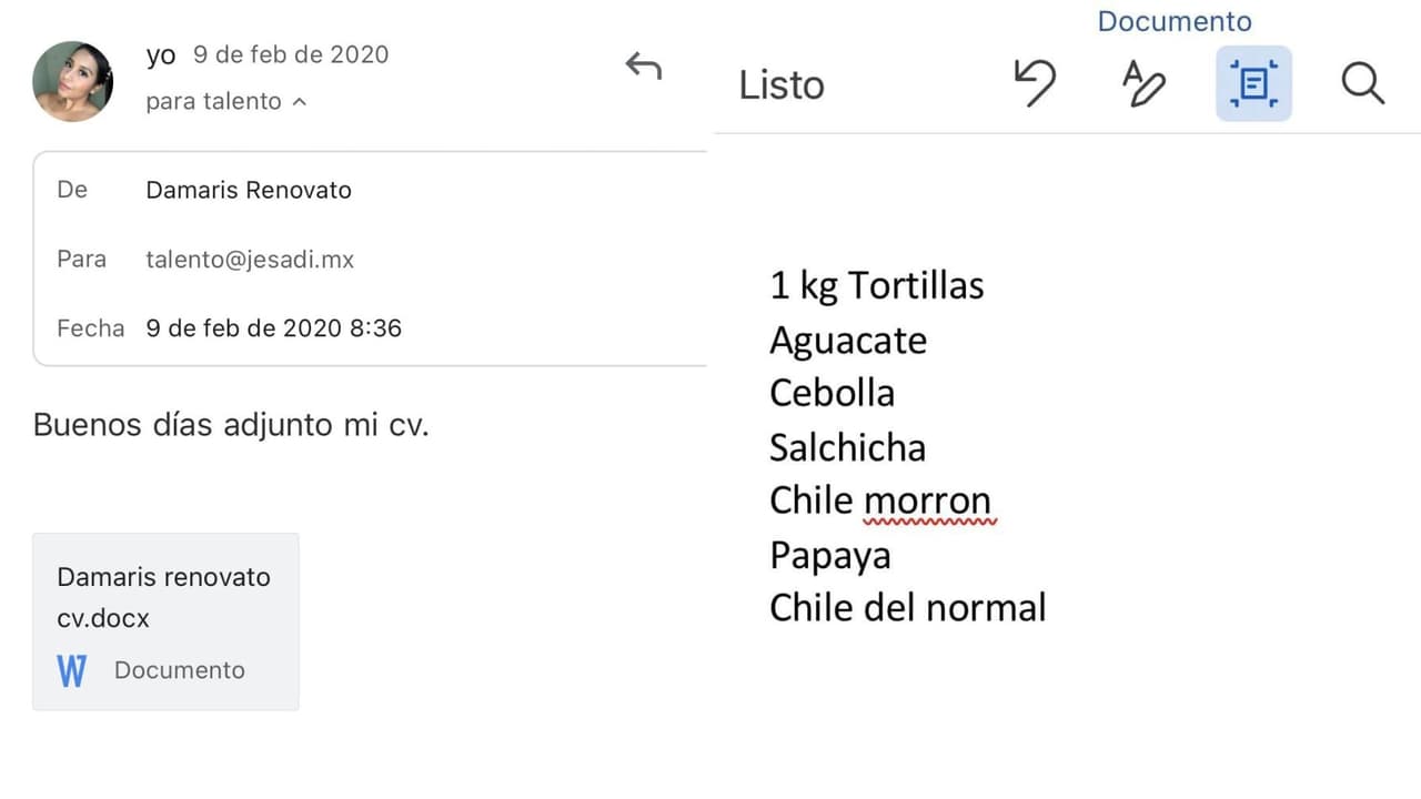 Mostró las evidencias de lo ocurrido