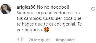 La mayoría de sus seguidores se mostraron sorprendidos y mencionaron que les agrada de rubia.