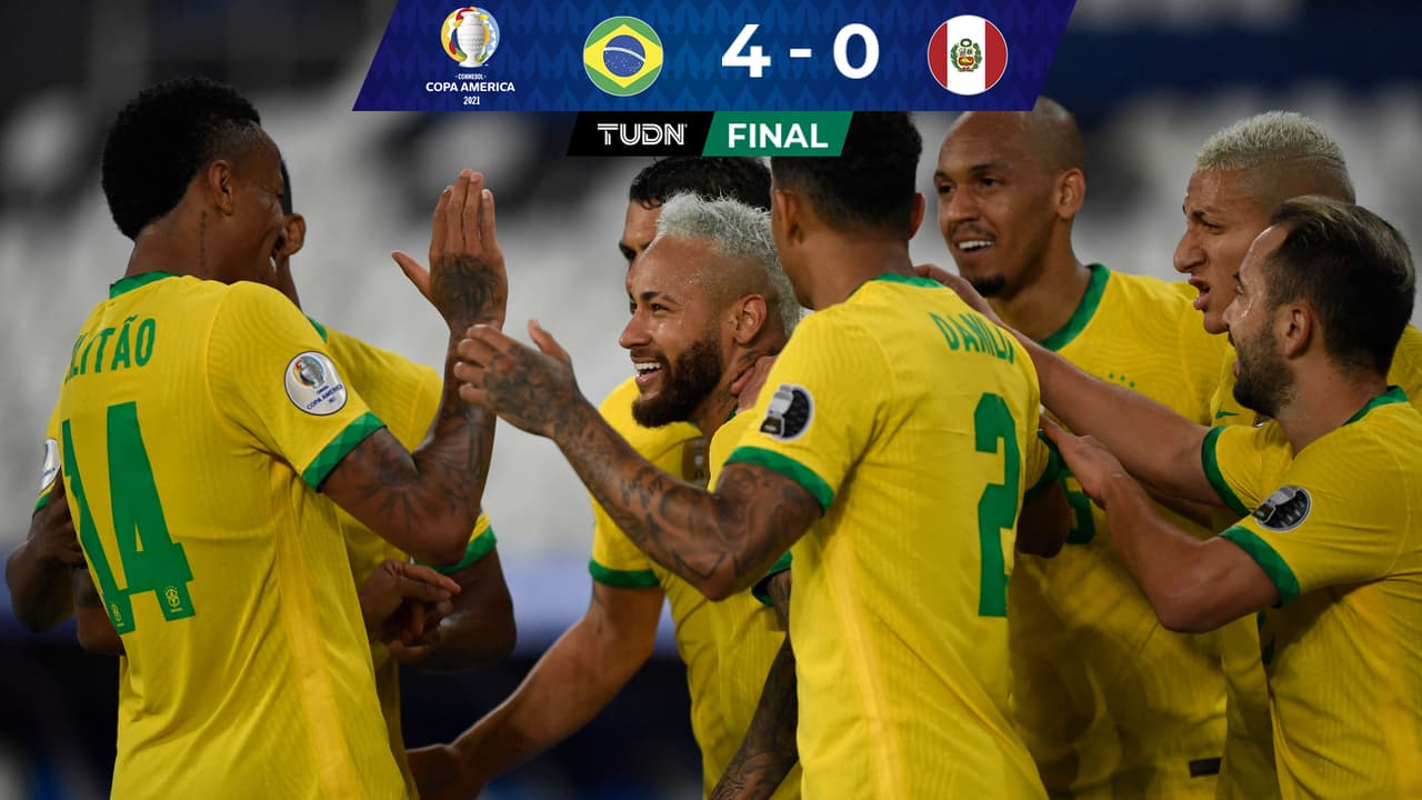 Brasil golea a Perú y Neymar está a nueve goles del récord de Pelé