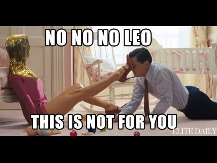 La gente se divierte con que el actor todavía no tenga su Premio de la Academia.