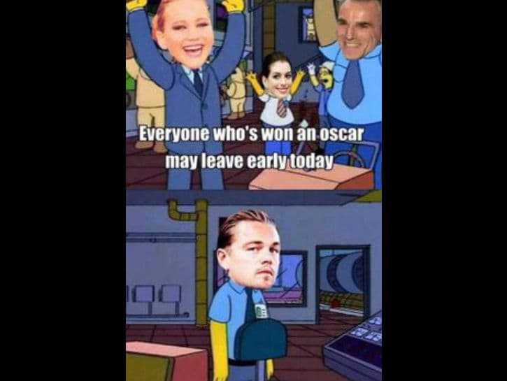 La gente se divierte con que el actor todavía no tenga su Premio de la Academia.