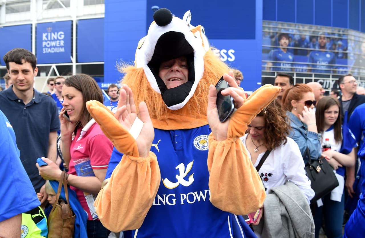 El Leicester vivió un día de fiesta celebrando su campeonato de la Premier.