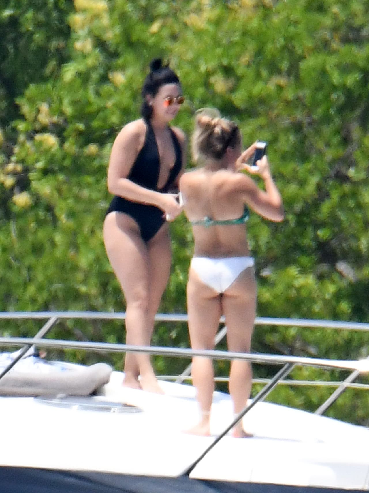 Tomaron algunas fotos del paisaje.