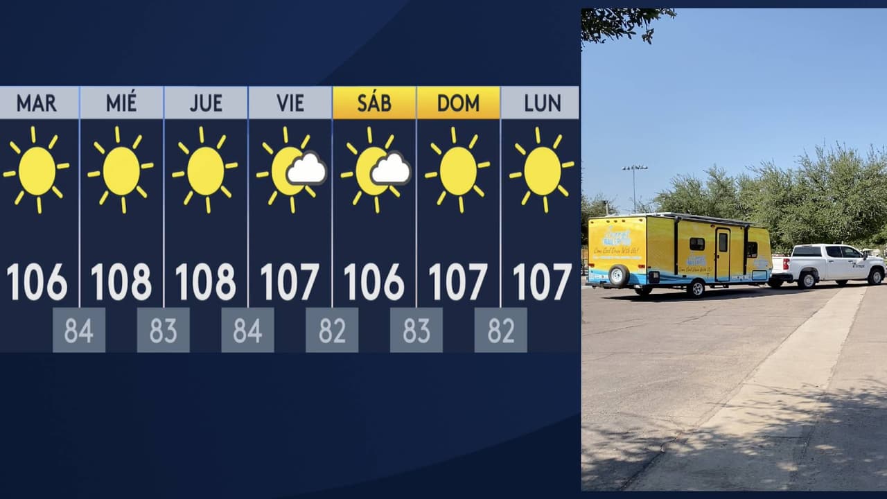 <a href="https://www.univision.com/local/arizona-ktvw/tiempo">Esta semana se espera que las altas temperaturas estén por encima de los tres dígitos en el valle del sol.</a> Para ayudar a combatir el calor,
<a href="https://www.tempe.gov/Home/Components/News/News/16160/31" target="_blank">la ciudad de Tempe anunció los detalles de una estación móvil</a> donde las personas sin hogar podrán hidratarse y recibir ayuda.