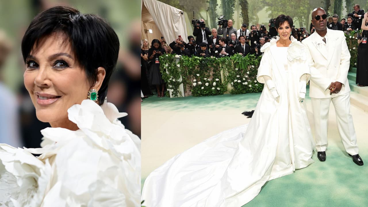 Kris Jenner acudió a la Met Gala 2024.