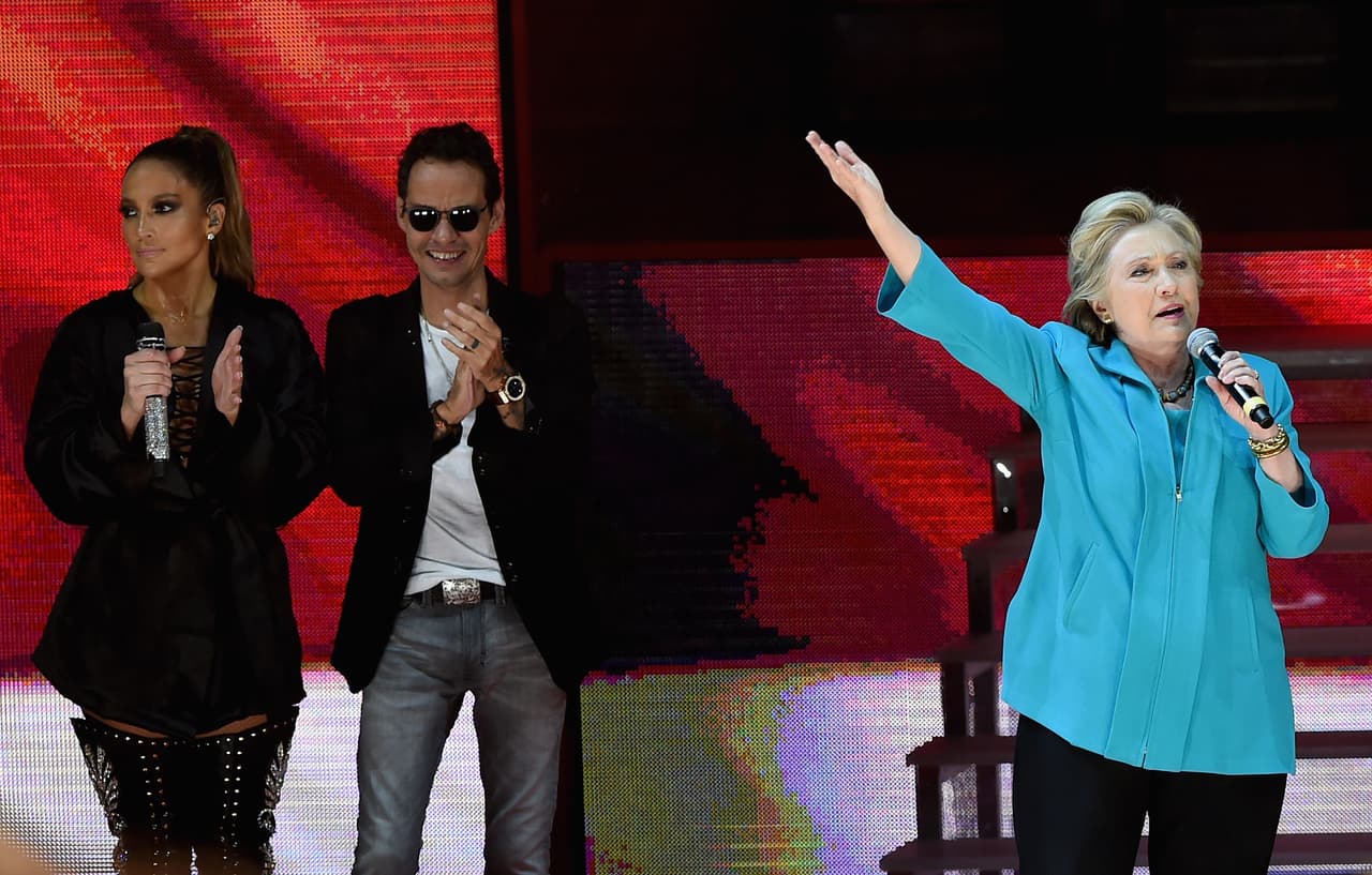 Así lo dejaron ver durante el concierto que dieron en Miami en apoyo a Hillary Clinton.