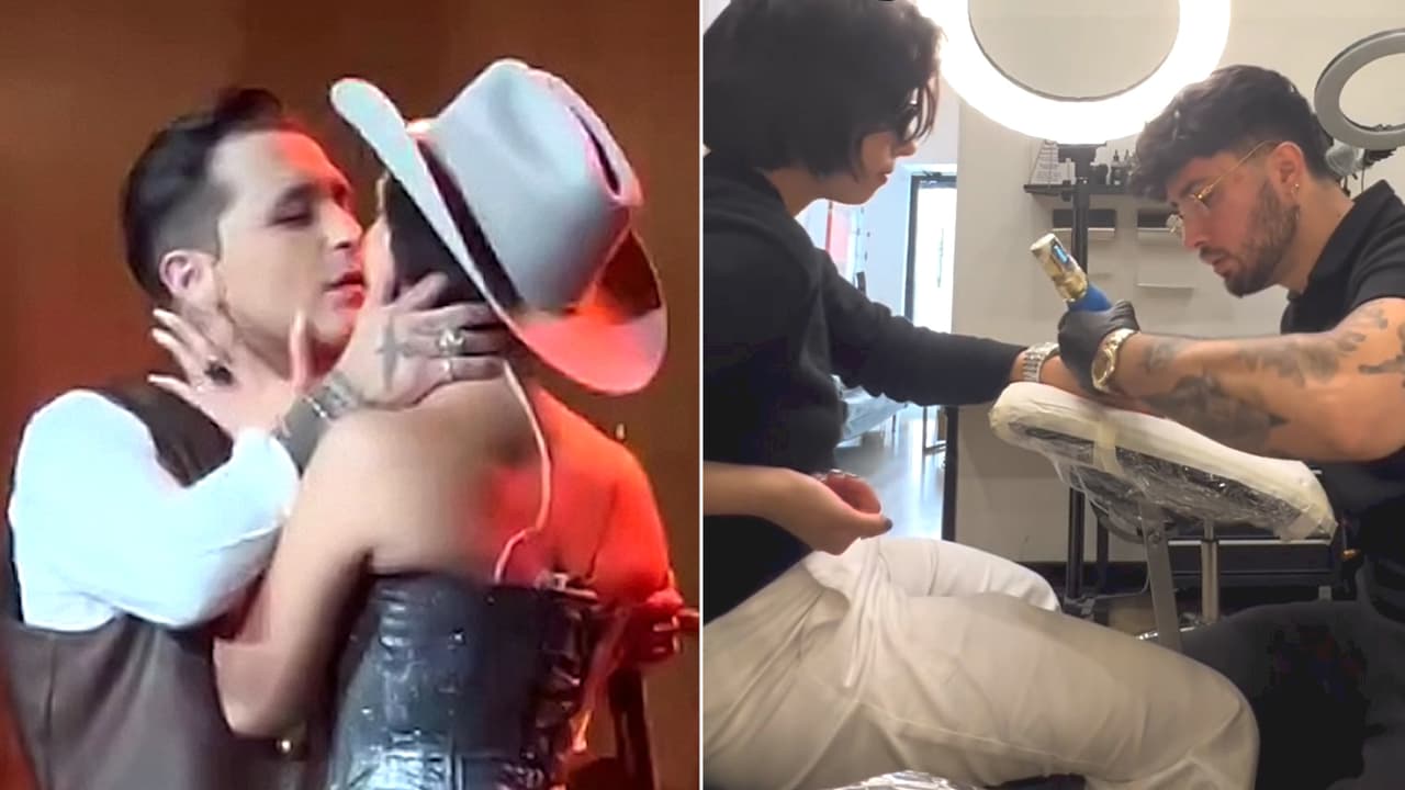 Tatuador de Ángela Aguilar revela a qué viajó ella con Christian Nodal a Roma