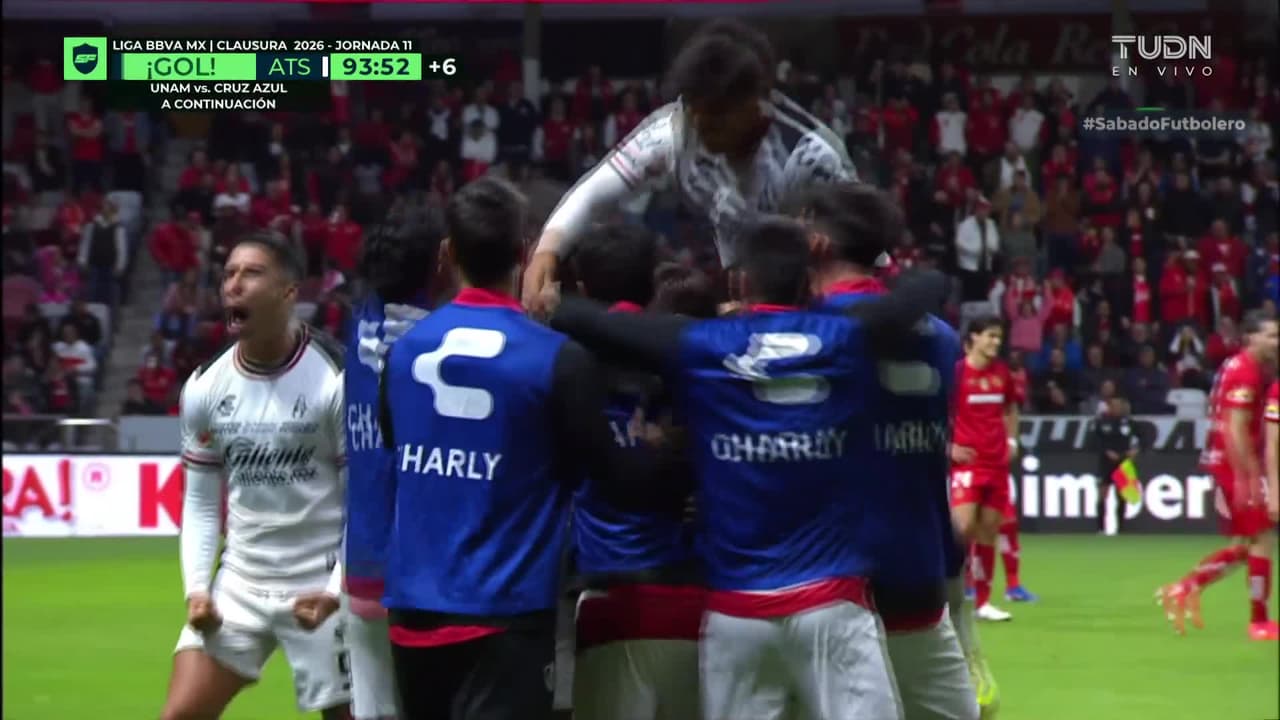 ¡A lo Atlas! ¡Enfermo golazo del rojinegro para empatarlo en el infierno!