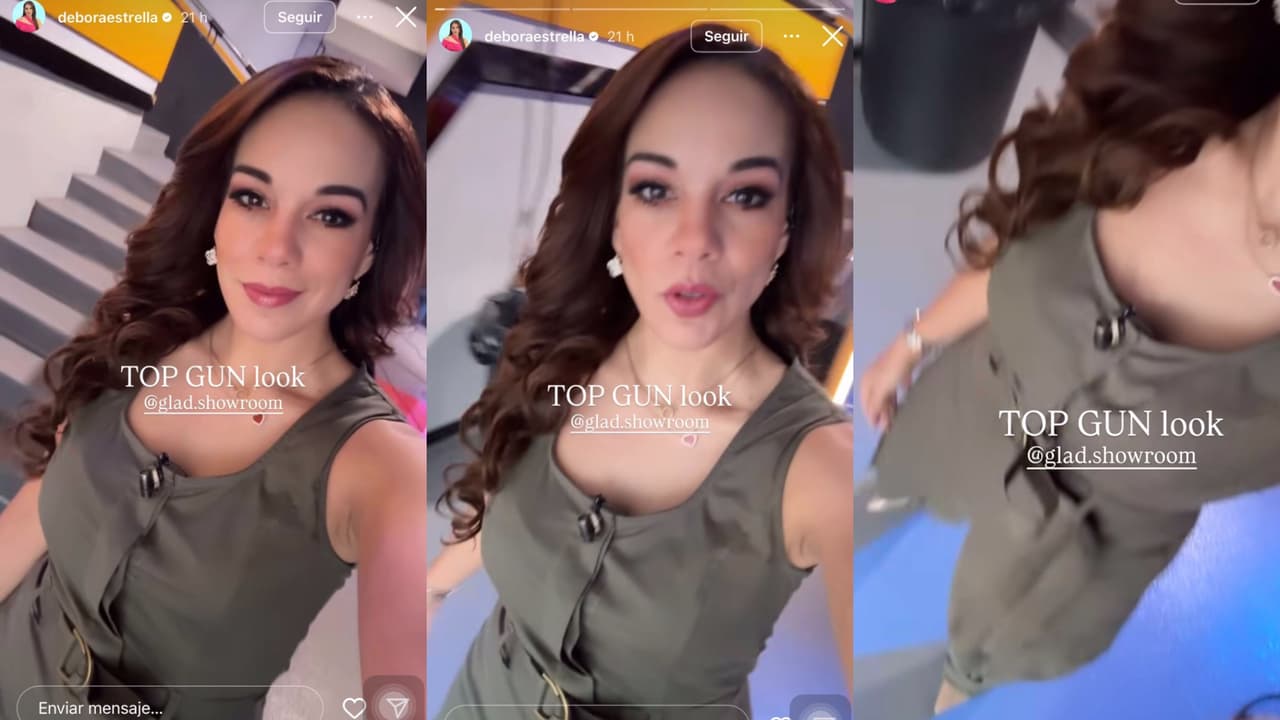 Una de las últimas publicaciones de Débora Estrella fue el look que usó para aparecer en su noticiero de la cadena Multimedios.