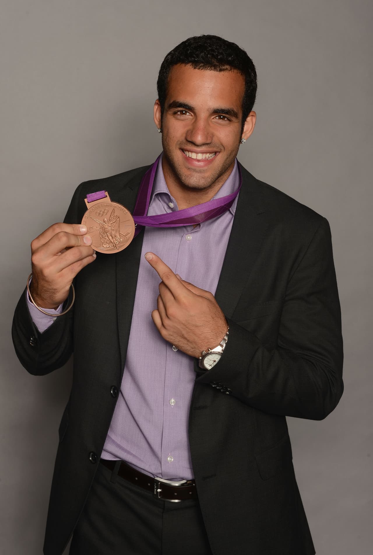 Leyva ganó el bronce en la competición general individual.