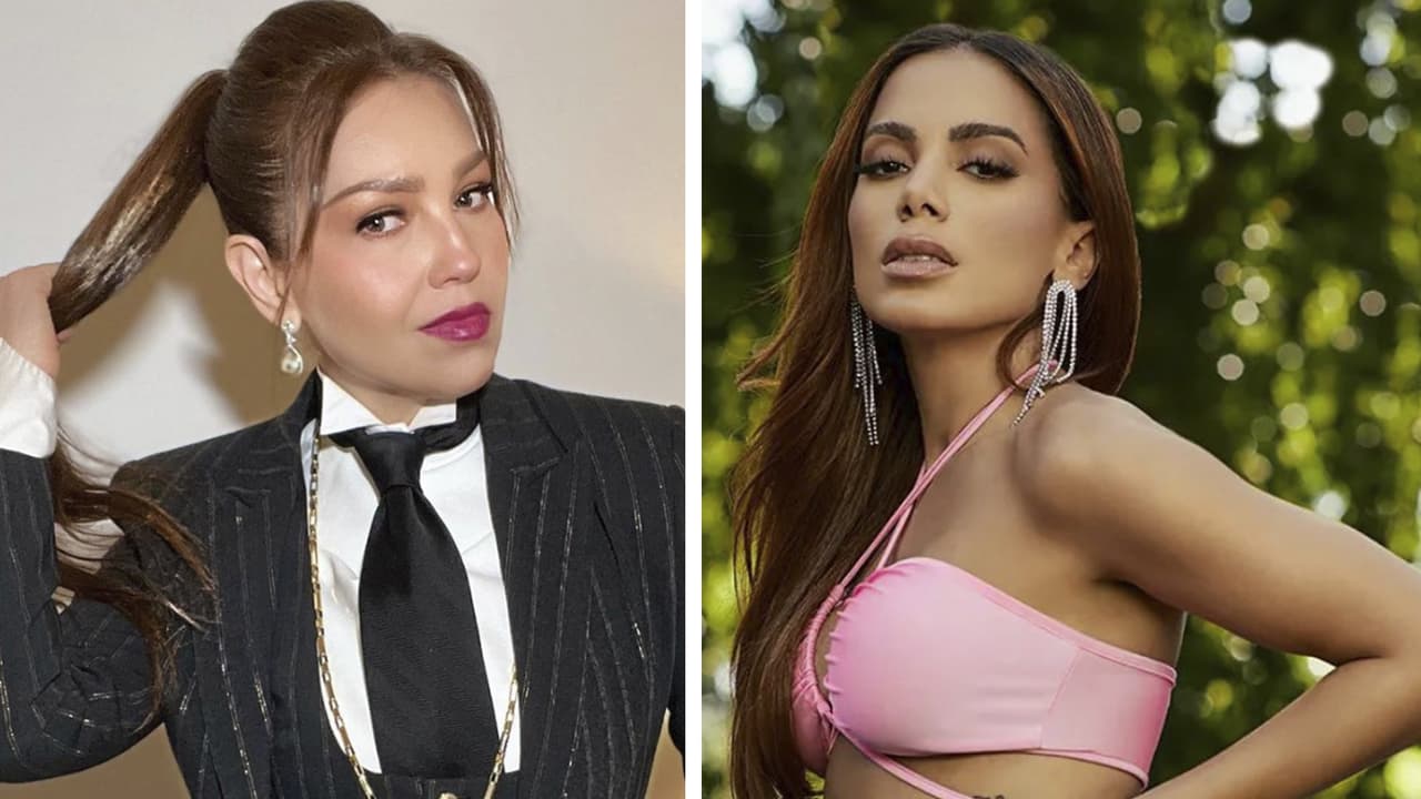 "Me quebró la cara": Thalía le dio tremendo golpe a Anitta, así reaccionó la brasileña