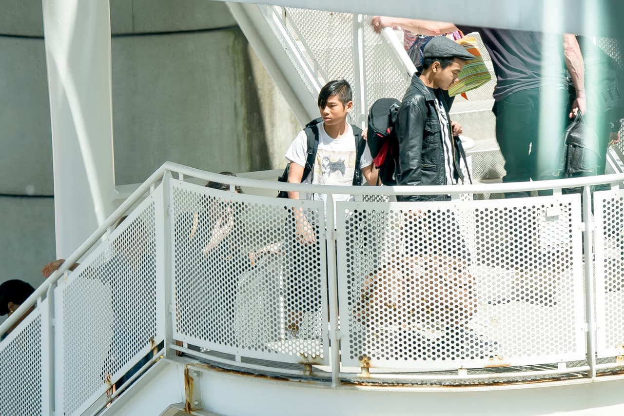 Pero es la primera vez que los vemos así, como cualquier otro turista...