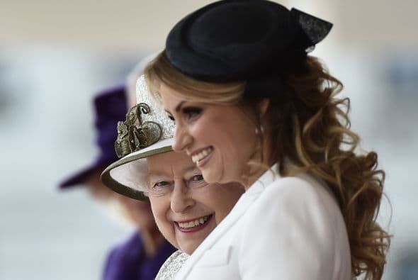 Durante la visita de Estado, Rivera tuvo la oportunidad de convivir con la reina Isabel, quien falleció este jueves 8 de septiembre.