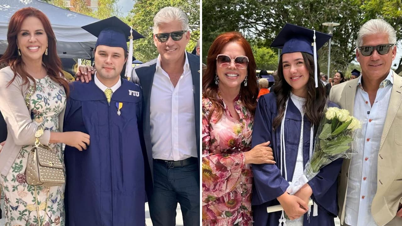 Raúl Quintero, pareja de María Celeste, estuvo en un importante momento de dos de los hijos de la presentadora.