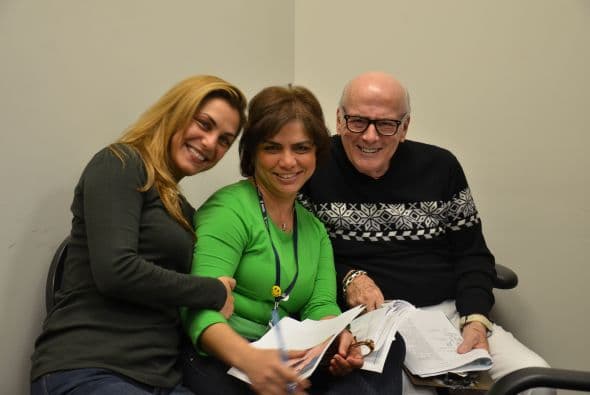 Parte del equipo, productores y modelos, siempre de buen humor. Al ambiente es fundamental para después poder compartirlo con el público.