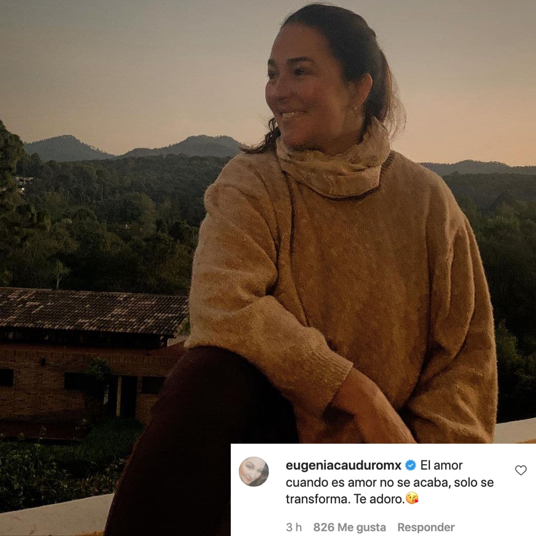 La actriz Eugenia Cauduro también participó en la publicacion de Renaud: "El amor, cuando es amor, no se acaba, solo se transforma. Te adoro".