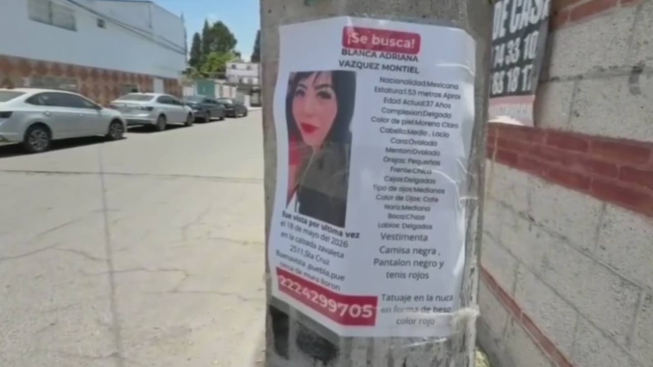 Hallan el cuerpo de una mujer en Tlaxcala, México, con rasgos coincidentes con Blanca Adriana