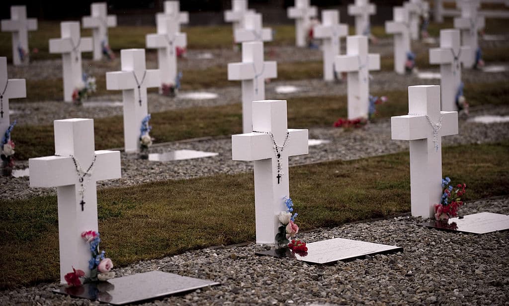 El cementerio Darwin en las Malvinas o Falkland como Reino Unido bautizó a las islas sureñas.