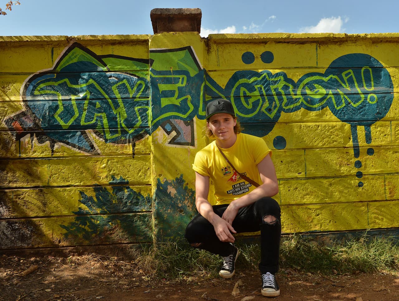 Brooklyn también formó parte importante de la gira por Kenia, sacando imágenes de los eventos y conviviendo con la gente.