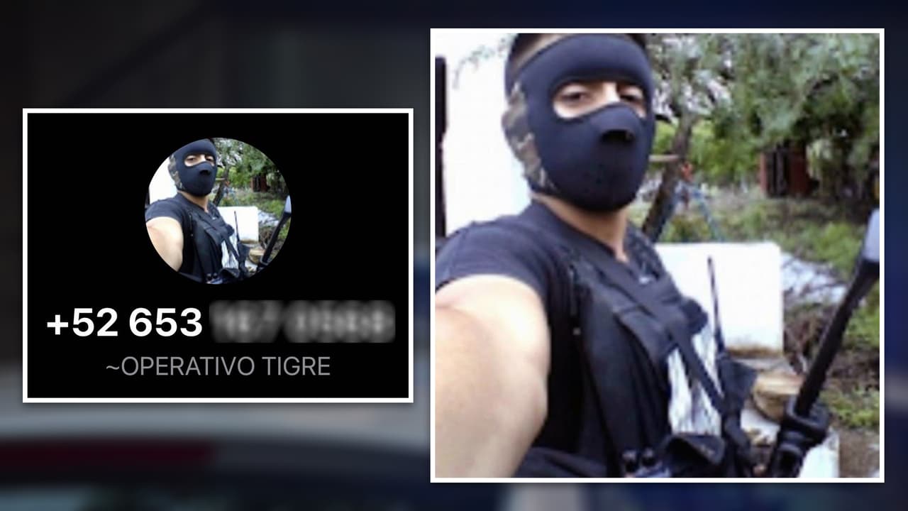 Un hombre con máscara y un arma de fuego, le escribió a Ana Zambrano para pedirle un rescate de cinco mil dólares por el presunto secuestro de su esposo.