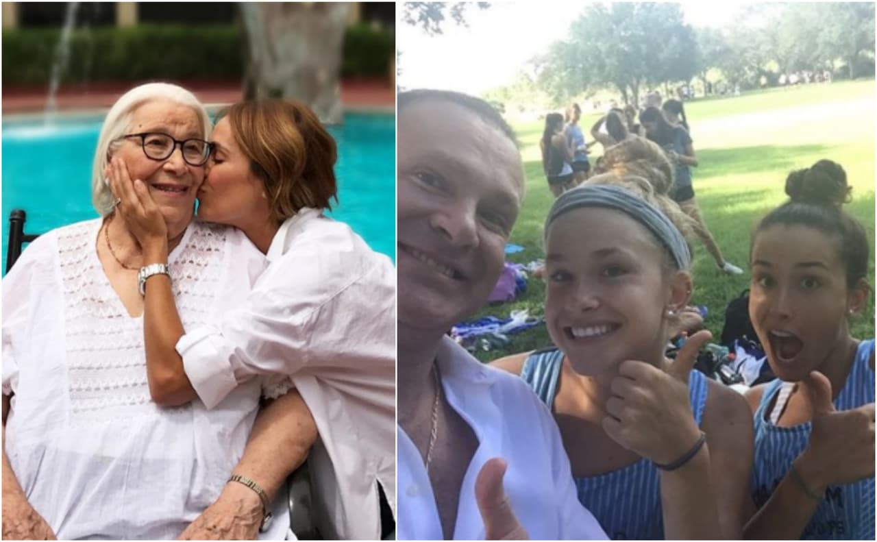 Karla Martínez visitó a su abuelita en México y Alan Tacher acompañó a sus hijas en una gran carrera