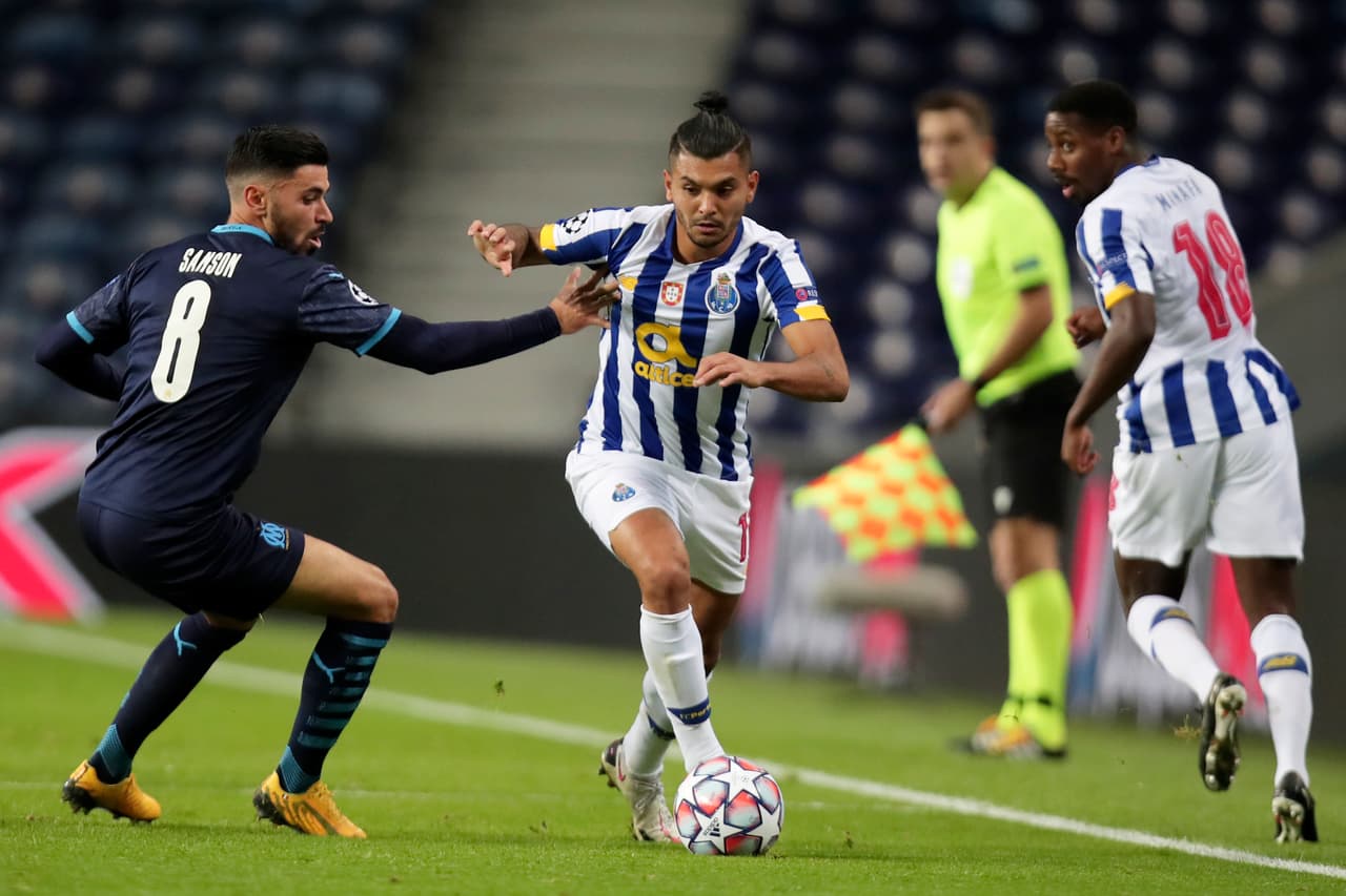 Porto goleó al Marsella en la Champions | El mexicano fue protagonista en la goleada del conjunto portugués en la tercera fecha de la competición. Marega (4’), Oliveira (28’) y Díaz (69’) marcaron los tantos del encuentro. En la J4 se volverán a enfrentar ambos equipos en Francia.