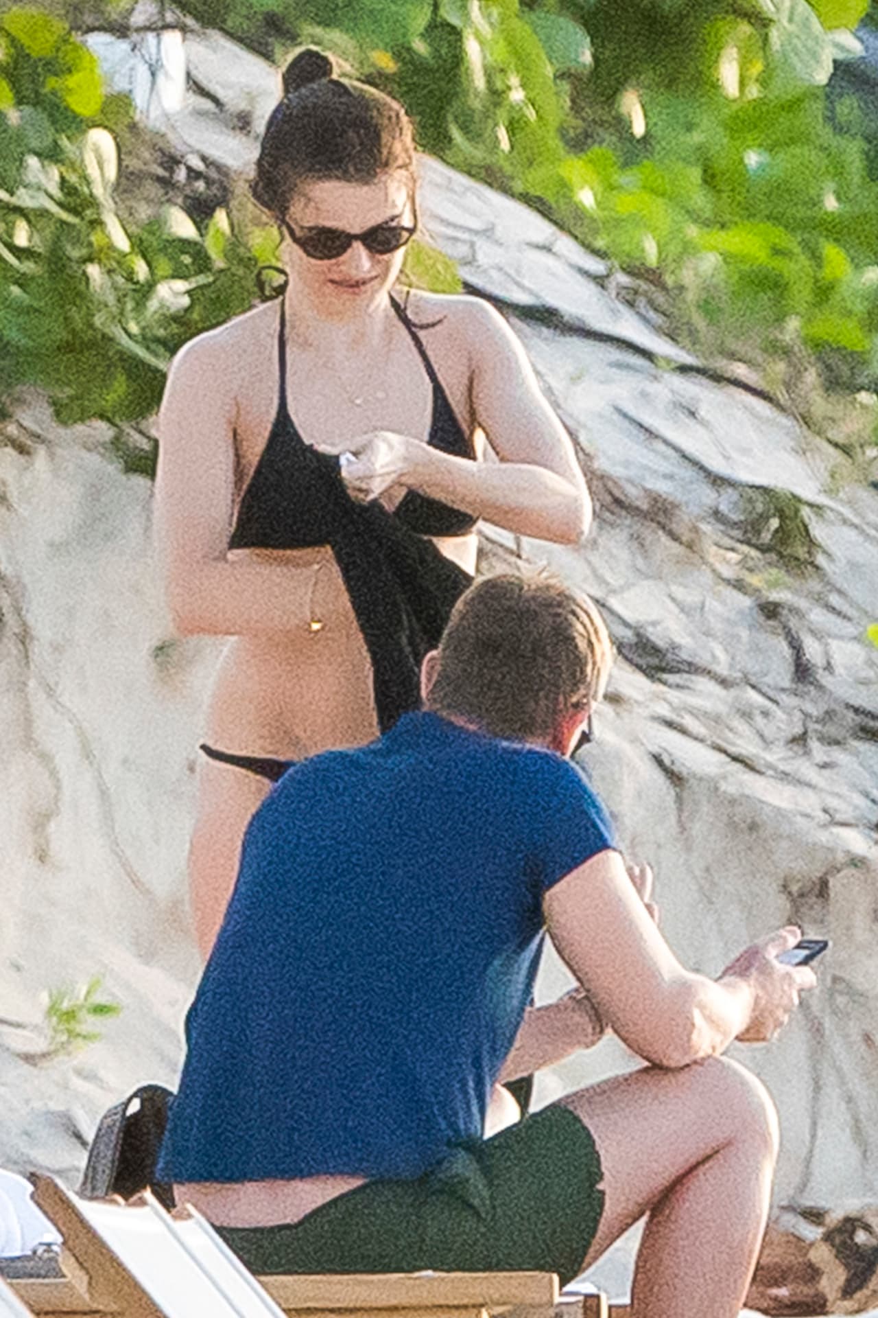 Las celebridades eligieron las playas del caribe y se dispusieron a disfrutar del sol.