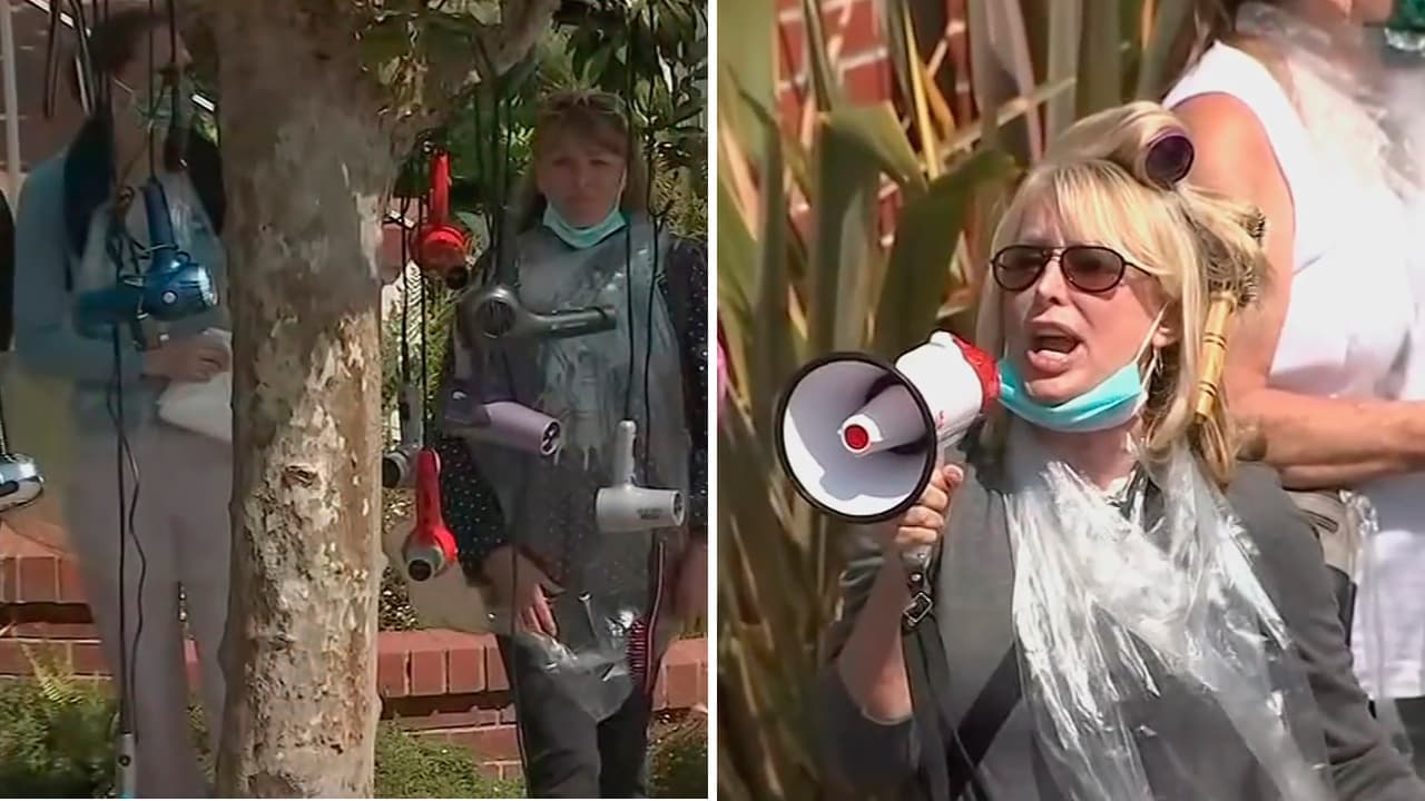 Esta 
<a href="https://www.univision.com/shows/despierta-america/una-bella-protesta-clientas-de-salones-de-belleza-se-manifiestan-frente-a-la-casa-de-nancy-pelosi-video">protesta de belleza</a> nos dejó con una extraña mueca. ¿Te imaginas cuál es la demanda de las quejosas?