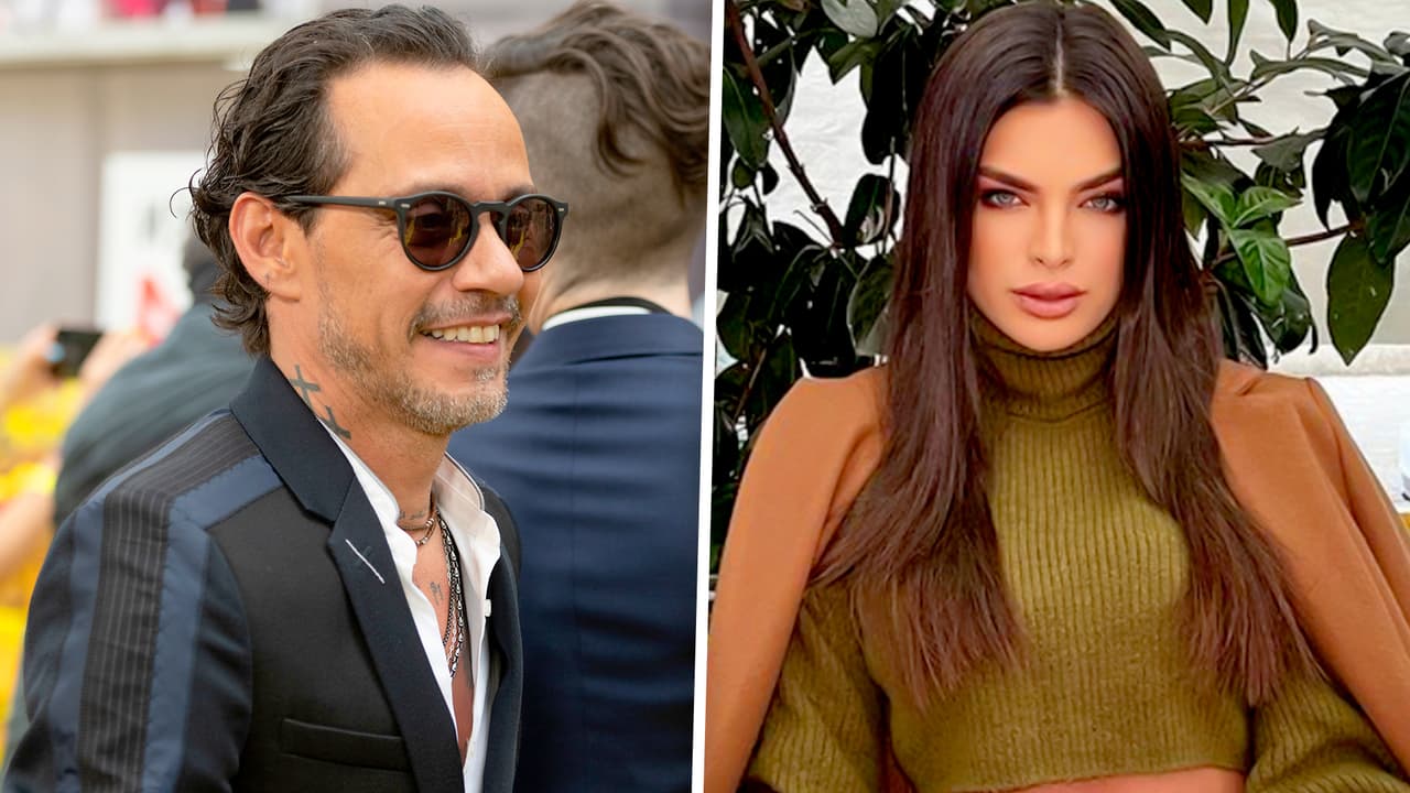 Marc Anthony publica la primera romántica foto con Nadia Ferreira tras mandarle un beso en concierto
