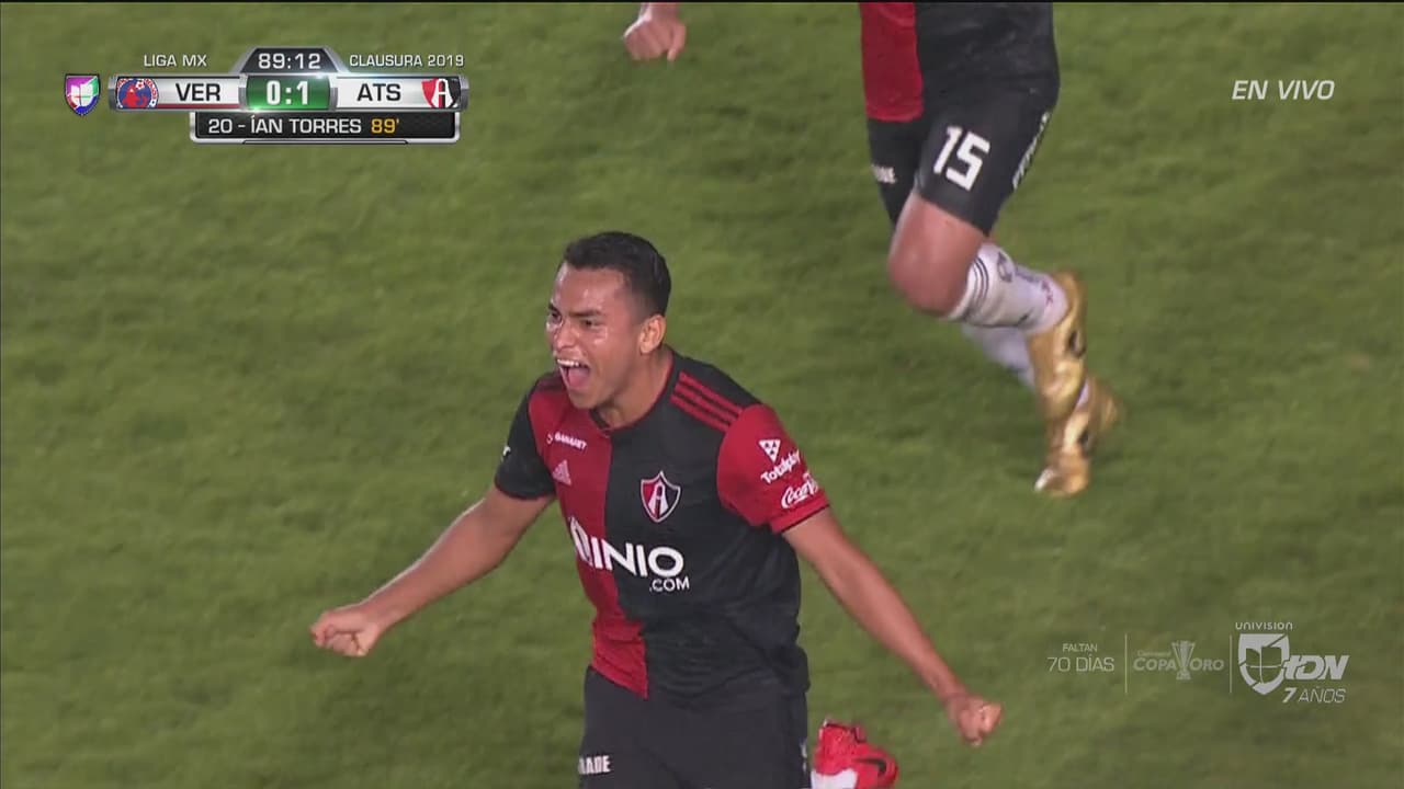 ¡Otra fecha a lo Atlas! Jairo Torres marcó el 1-0 a minutos del final ante Veracruz