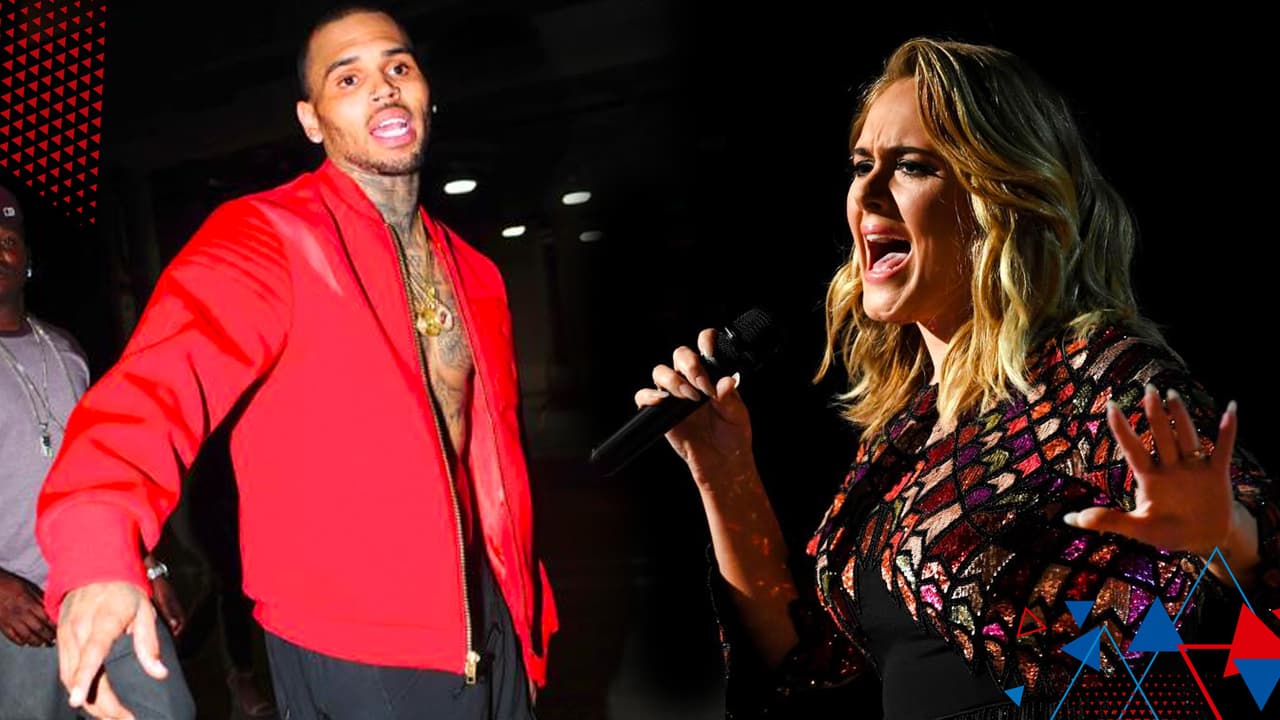 Chris Brown fue visto saliendo de la casa de Adele y generó muchas preguntas