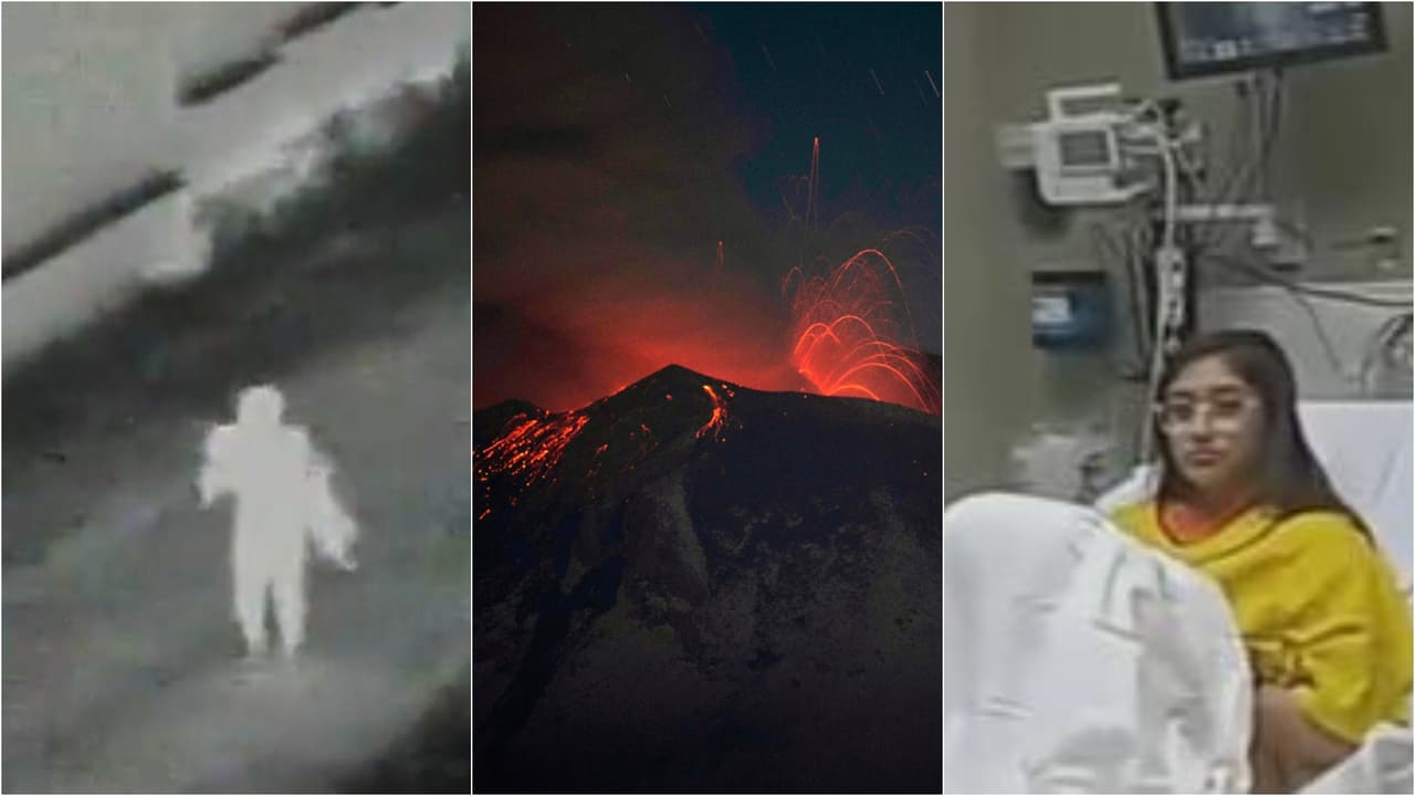 Un pequeño es lanzado desde el muro fronterizo y una poderosa erupción del Popocatépetl: los videos que marcaron la semana