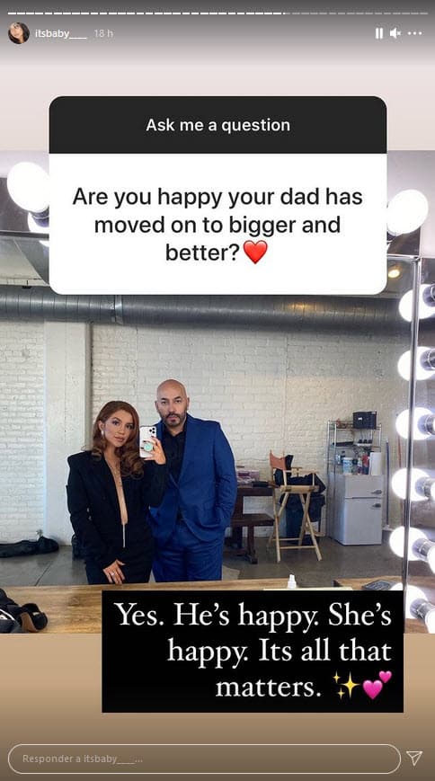 Dijo que sí le gusta Giselle y agregó que "él está feliz, ella está feliz y es todo lo que importa".
<br>